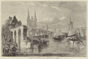 Market Boats arriving at Angers